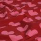 Preview: Baumwolljersey Herzen rosa rot